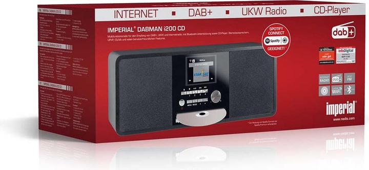 Produktbild Imperial Dabman i200 CD (DAB+, FM, Internetradio, Bluetooth, WLAN)