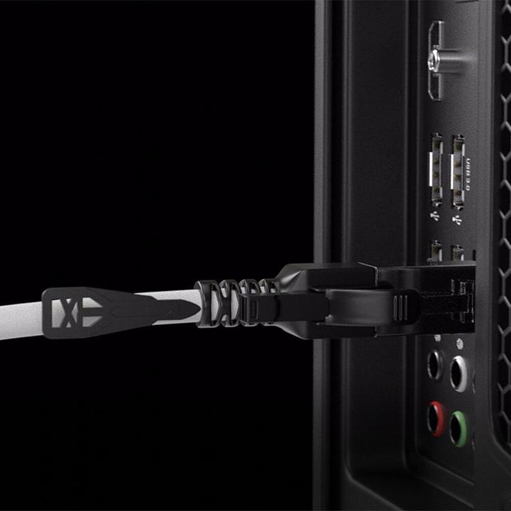 Actual product image Lindy Cat., S/FTP, Security Network Cable, Grey (S/FTP, CAT6a, 2 m)