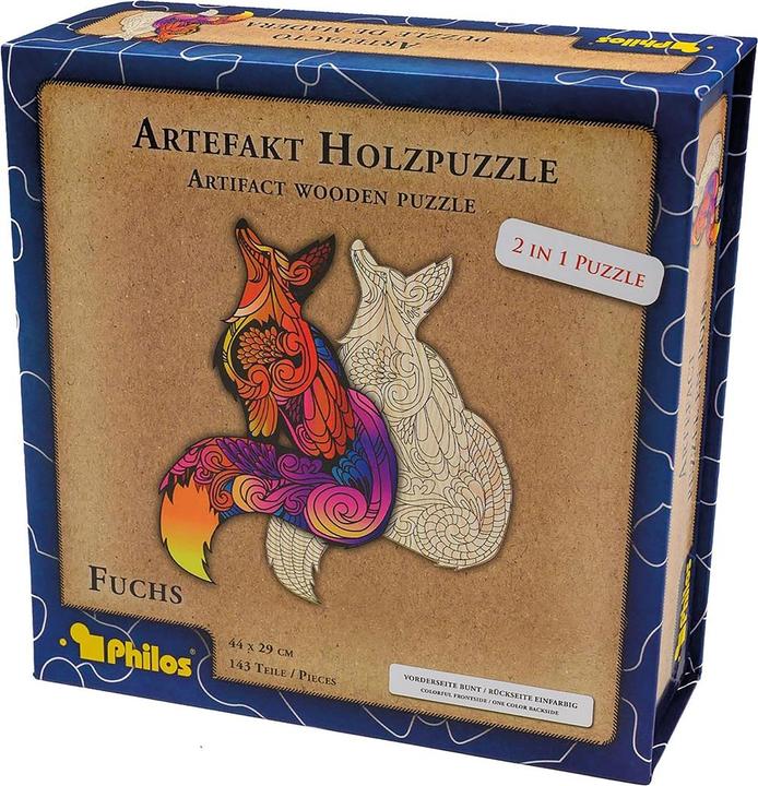 Philos Artefakt Holzpuzzle 2 in 1 Fuchs (143 Teile)