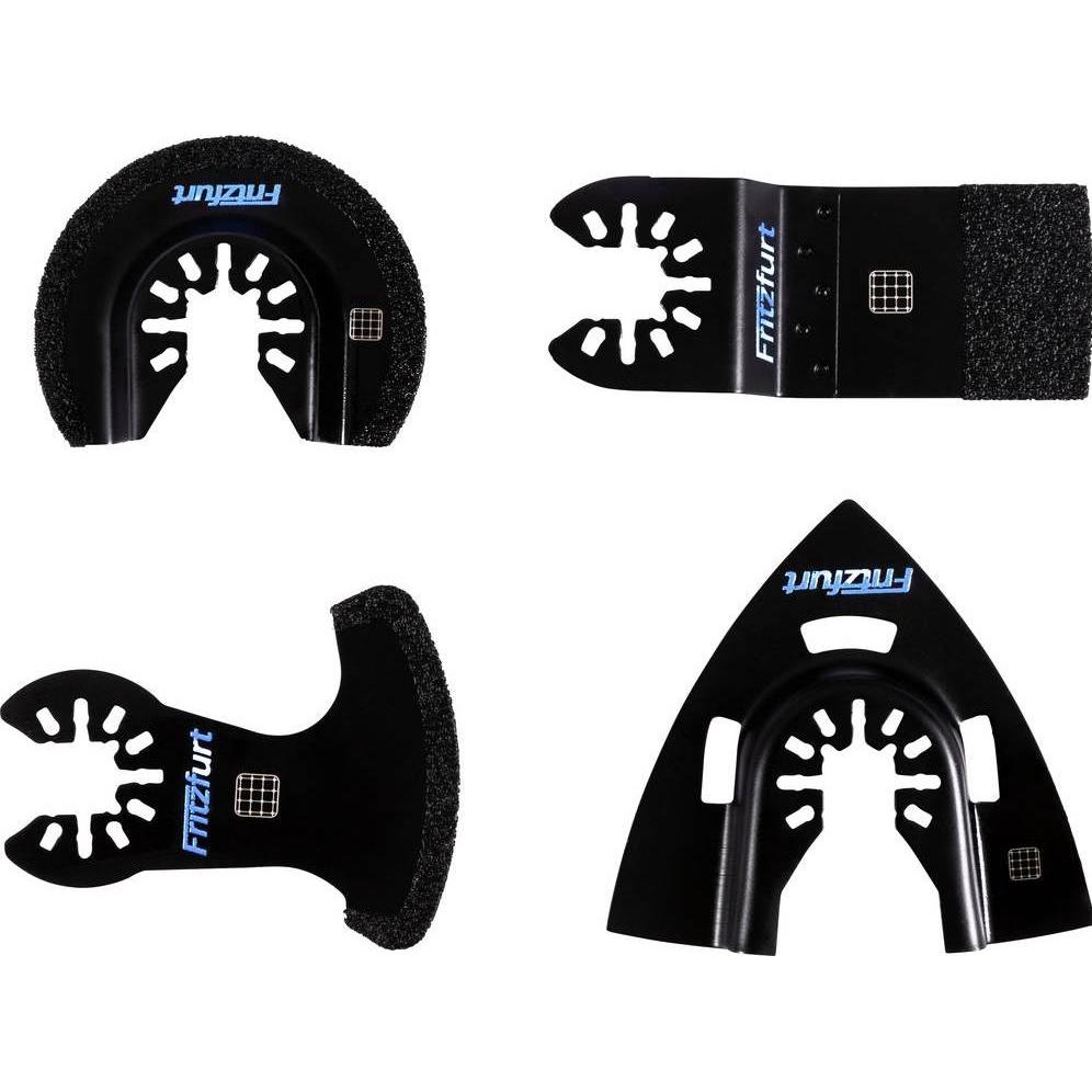 Fritzfurt, Elettroutensile multifunzionale, 3501-2004 Stahl 3Cr13 Multifunktionswerkzeug-Zubehör-Set 4teilig 1