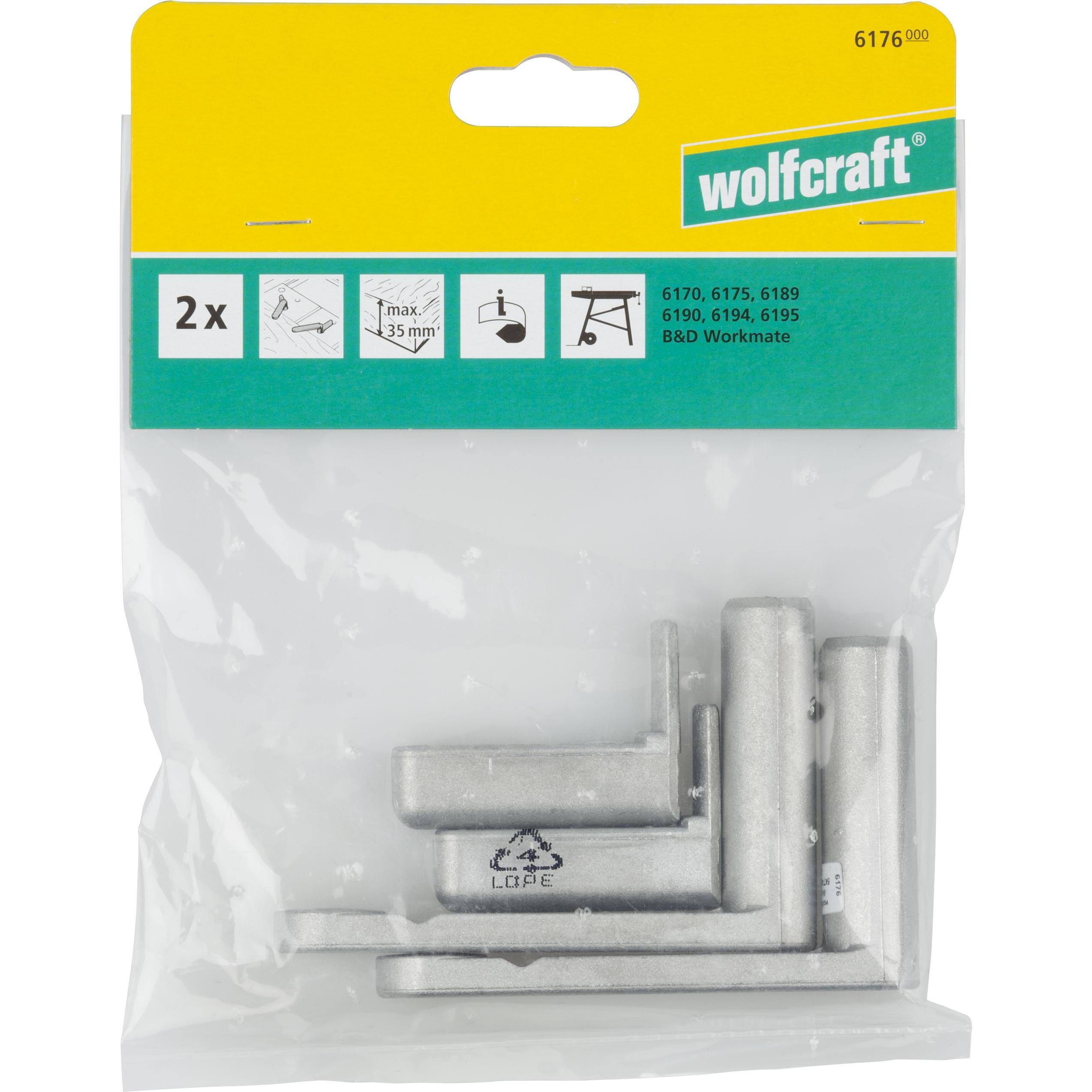 Thumbnail - wolfcraft, Schraubstock + Zwinge, 2 Schnellspanner (35 mm)