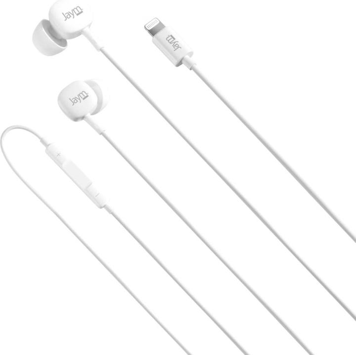 Immagine prodotto Jaym Kit Pieton Ecouteurs Intra-Auriculaire Lightning (Mfi) + Telecommande + Micro Blanc - ®** (NC, Cablato)