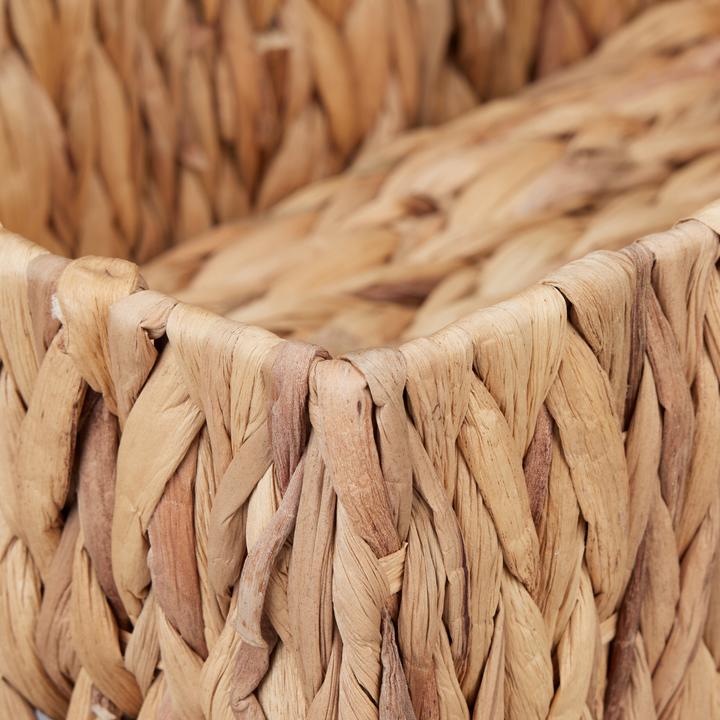 Actual product image Relaxdays 3-piece water hyacinth basket set (3 x, 36 x 22 x 10 cm)