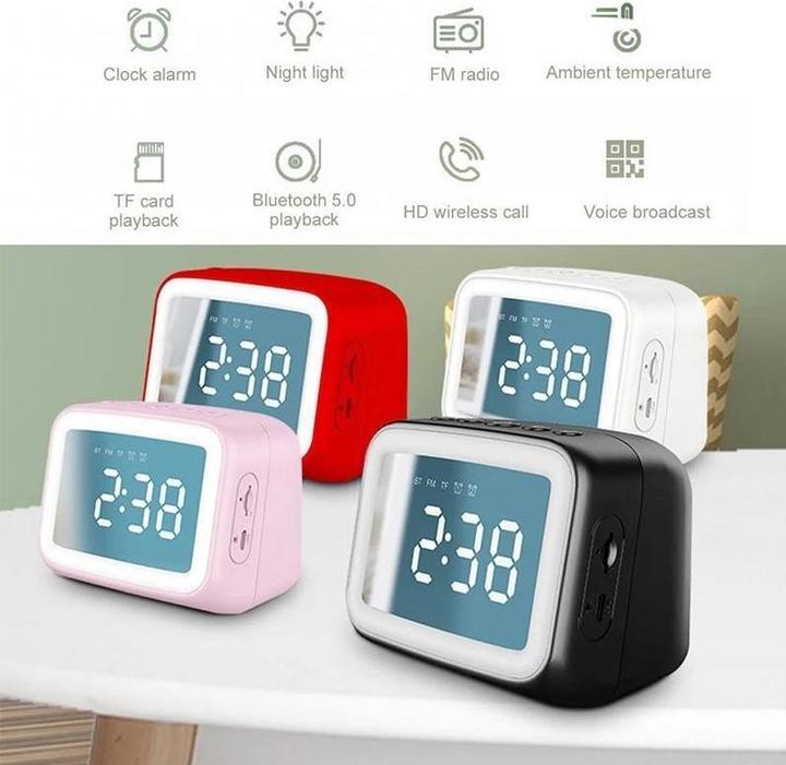 Produktbild AEC BT-511 Mini-LED-HD-Spiegel-Bluetooth-Lautsprecher (4 h, Akkubetrieb)