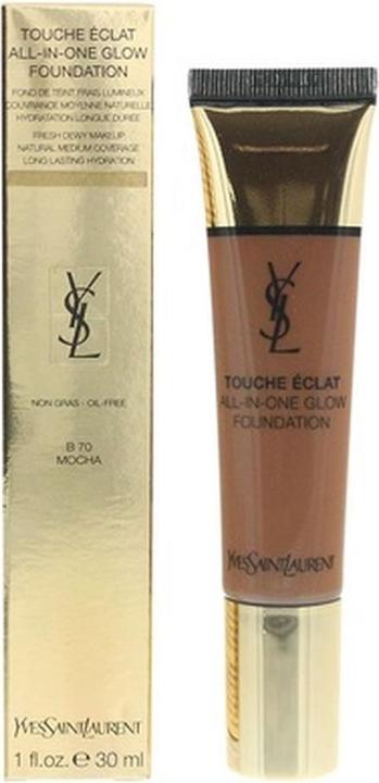 Actual product image Yves Saint Laurent Ysl Touche Eclat All In One Glow Foundation B70 Mocha 30ml (30 ml (1 pack))