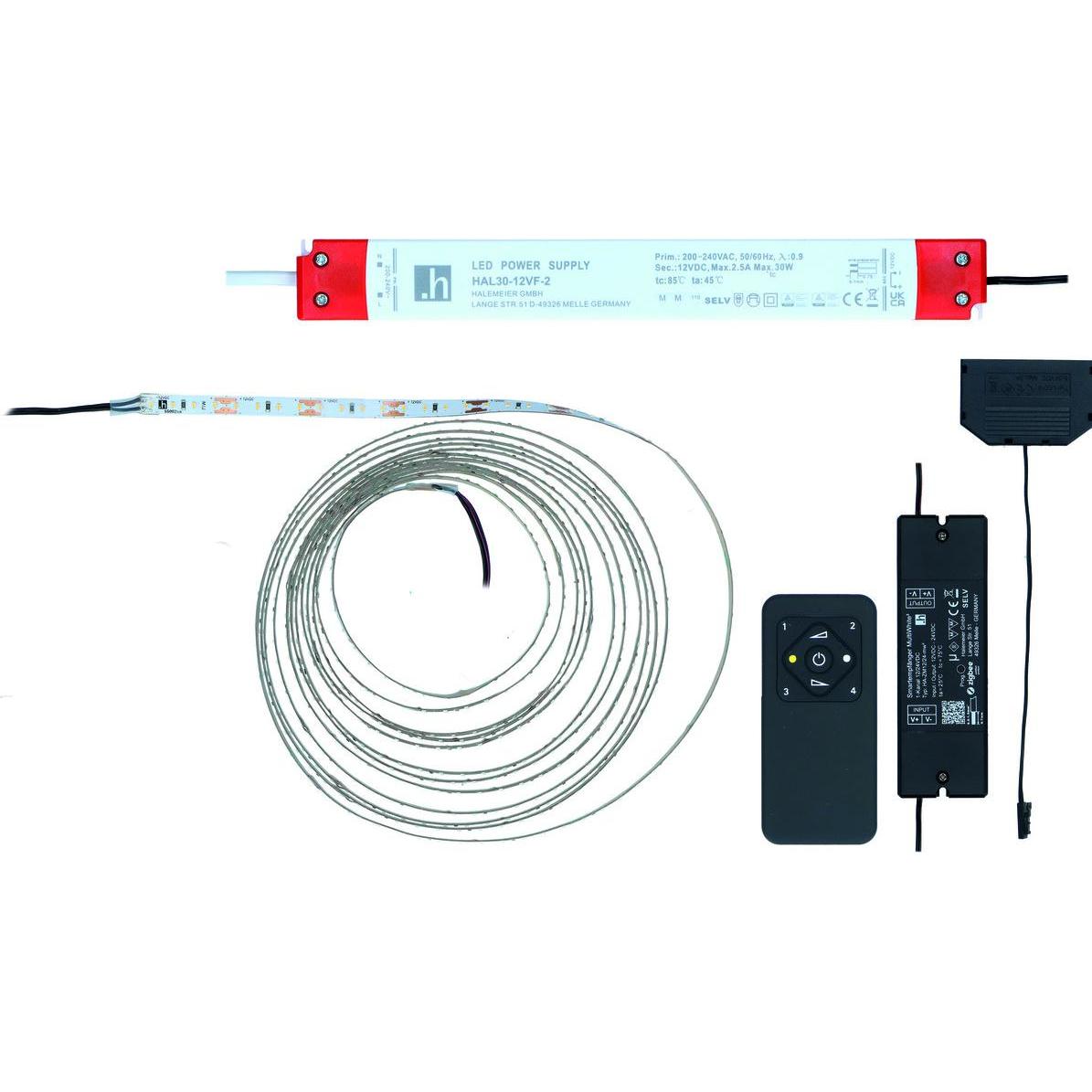 Halemeier, LED Streifen, Komplettset LED Band Versa 160 12 V (Neutralweiss, 300 cm, Indoor)