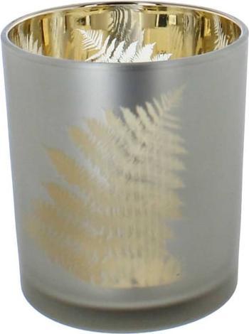 MICA Living Windlicht - Blatt - grün - ca. 9 x 10 cm