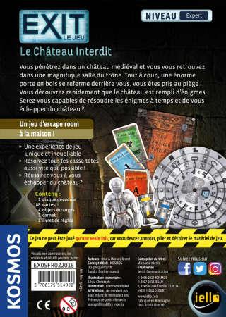 Immagine prodotto Kosmos Exit - Gioco da tavolo Exit - Le Château Interdit (BU1182080026) (Francese)