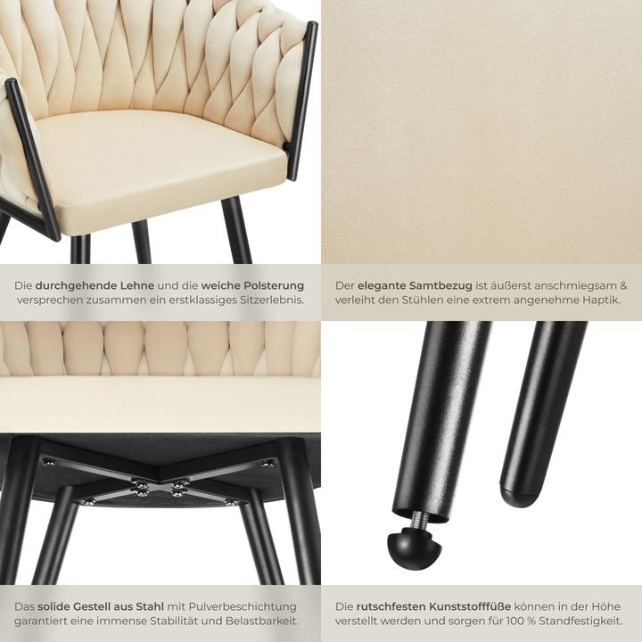 Image du produit tectake Esszimmerstuhl Astano 6er Set