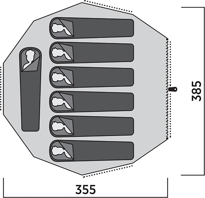 Productafbeelding Easy Camp Vaulen Tipi, f?r 7 Personen (braun, Modell 2025) (10.80 kg, 7 personen)