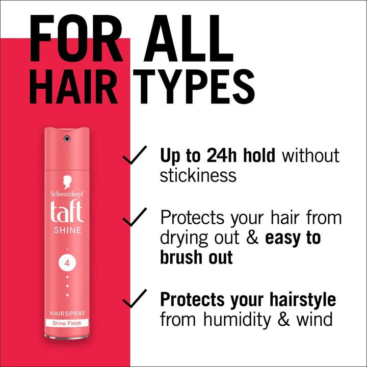 Actual product image Schwarzkopf Professional Taft Shine Ultra Strong 4 Hair Spray - Hairspray (250 ml)