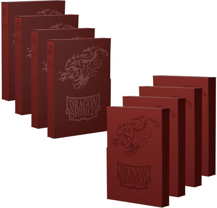 Immagine prodotto Arcane Tinman Scudo del Drago: Scatola a conchiglia cubica - Rosso sangue