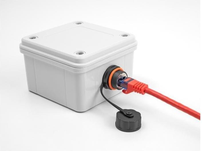 Immagine prodotto Delock Connettore per cavo da presa RJ45 a presa RJ45 Cat.6A con (Accoppiamento di rete)