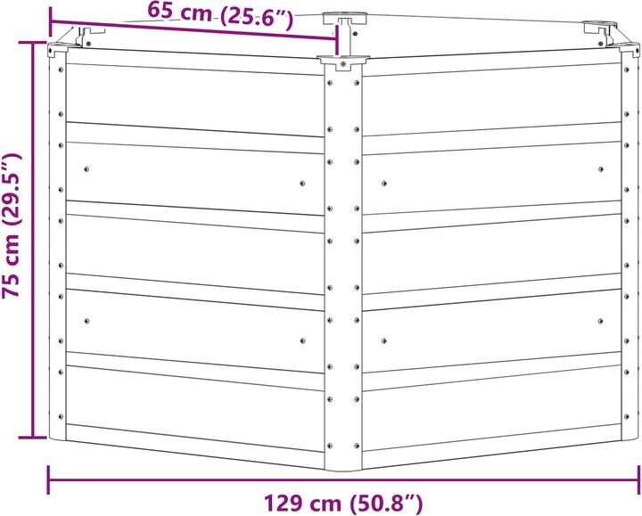 Produktbild vidaXL Eisen Pflanzer