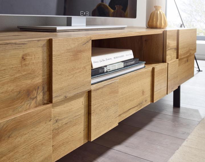 Produktbild FineBuy Lowboard Spanplatte Braun (160 x 43 x 45 cm)