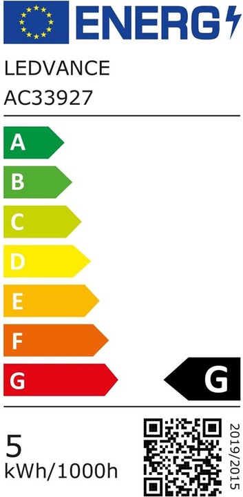 Energie-Label Ledvance Smart+ Wifi Spot (GU10, 5 W, 350 lm, 1 x, G)