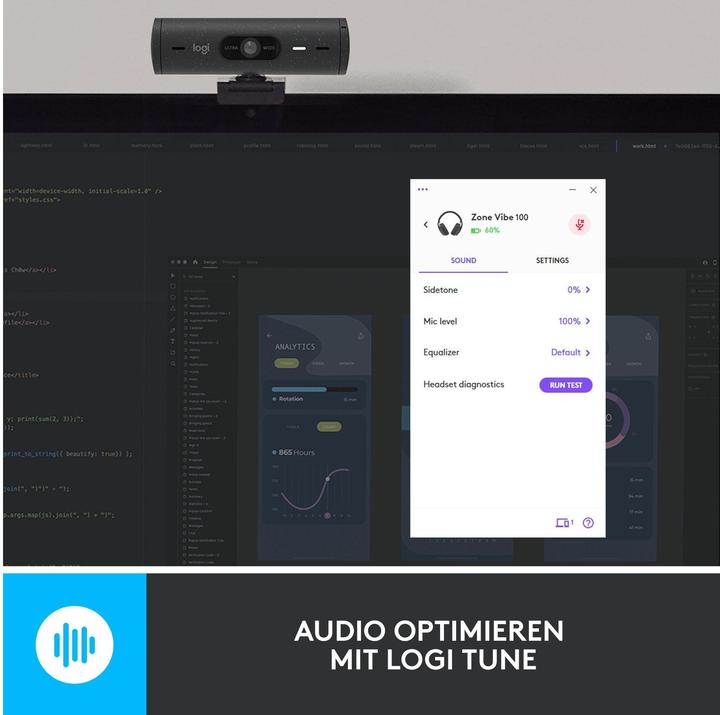 Produktbild Logitech Zone Vibe 100 (Kabellos, USB-C, Google Meet, Microsoft Teams, Zoom)