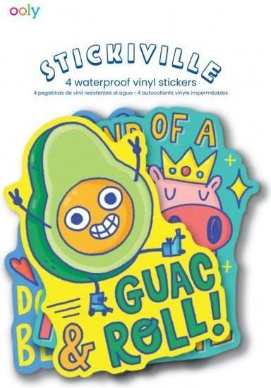 Ooly Wasserfeste Aufkleber von Funny Buddies (4 Sticker)