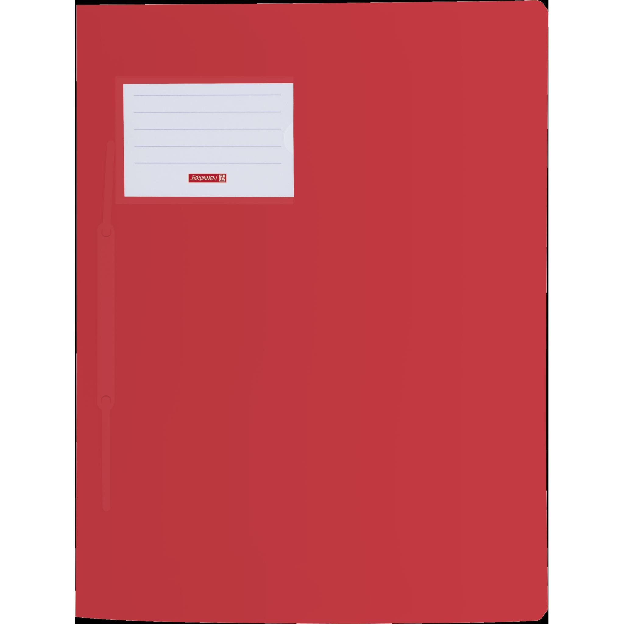 Brunnen, Mappe, Schnellhefter FACT! Kunststoff rot transluzent DIN A4 (A4, 1 x)