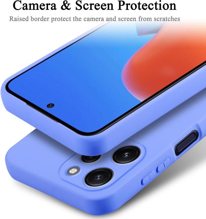 Actual product image Cadorabo Case for Redmi 12 TPU in liquid protection silicone design (Xiaomi Redmi 12)