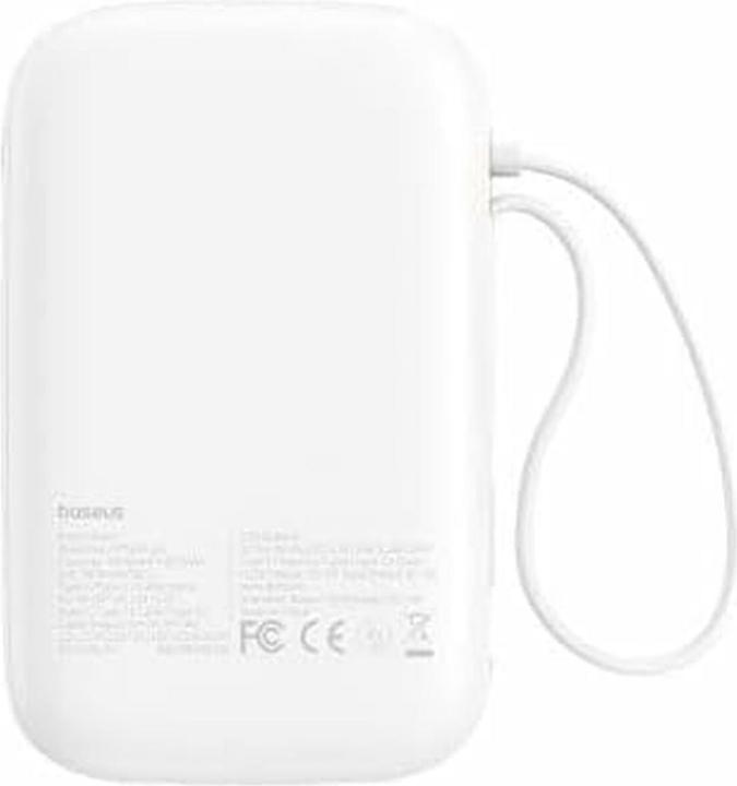 Produktbild Baseus QPow 2 10000mAh 30W powerbank (white) (10000 mAh, 30 W, 37 Wh)