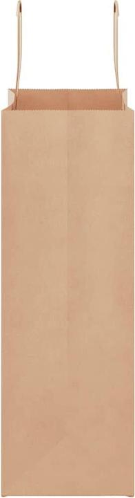 Actual product image vidaXL Kraft paper bags 50 pcs. with handle brown 21x11x31 cm paper bag (Gift bag, 50 x)