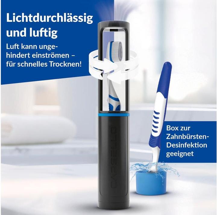 Immagine prodotto Capsello Zahnputzbecher Schwarz/Transparent