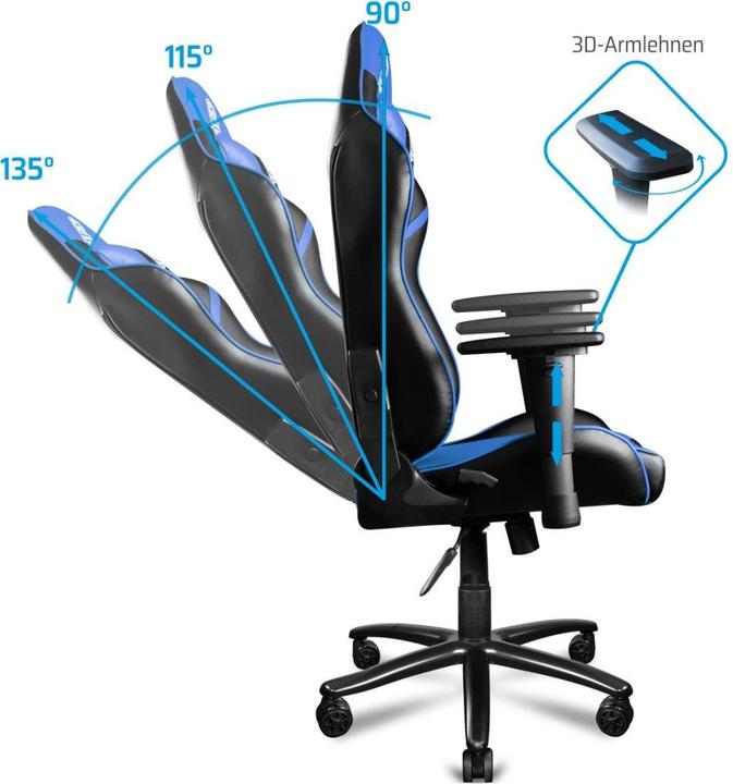 Produktbild One Gaming Gaming Stuhl Chair Pro Blue