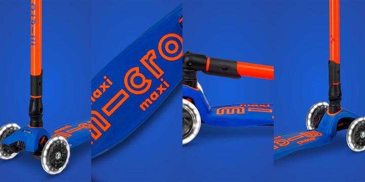 Immagine prodotto Micro Scooter Maxi Deluxe Foldable Neon LED Blaze Orange