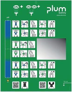 Actual product image Plum Wall bracket eye rinsing (First aid set accessories)