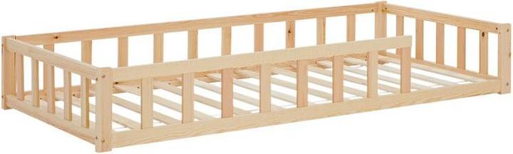 Homestyle4u Kinderbett mit Rausfallschutz (90 x 200 cm)