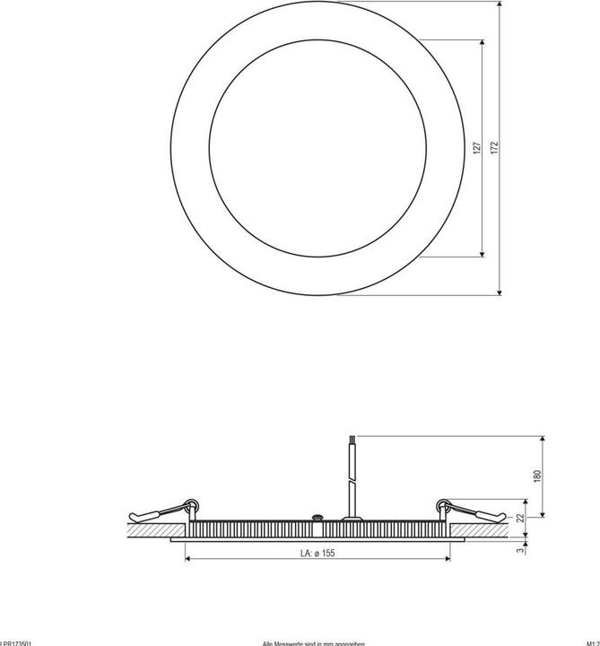 Produktbild EVN LED Einbau (1305 lm)