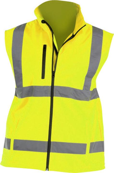 Actual product image Yoko Hi Vis softshell work waistcoat bodywarmer (M)
