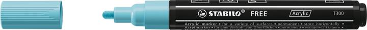 Produktbild STABILO Acrylmarker - FREE Acrylic - T300 Rundspitze 2-3mm - Einzelstift - eisblau (1x)