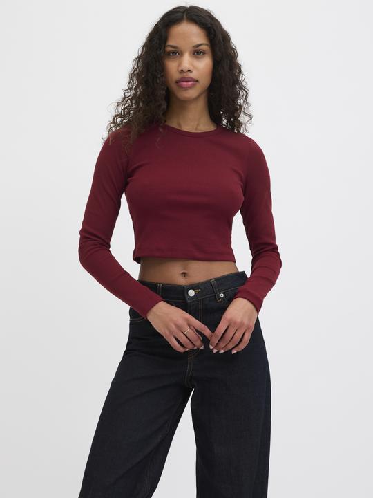 Produktbild JJXX Jxfeline Str Ls Rib Tee Jrs Noos (S)