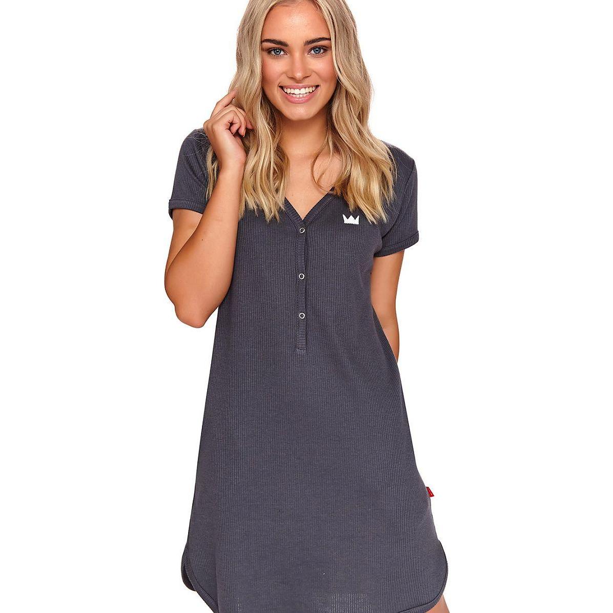 Doctor Nap, Pyjama, Nachthemd, Grau, (XXL)