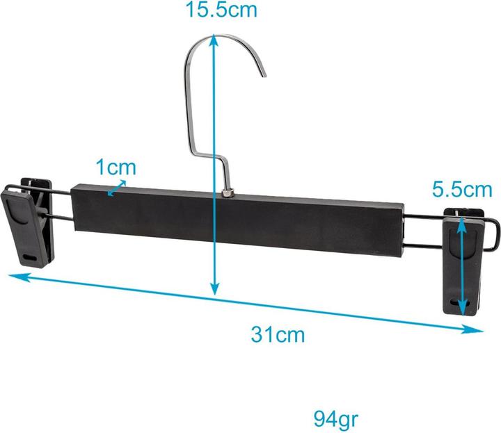 Immagine prodotto Intirilife Appendiabiti per pantaloni 10 pezzi (10 x)