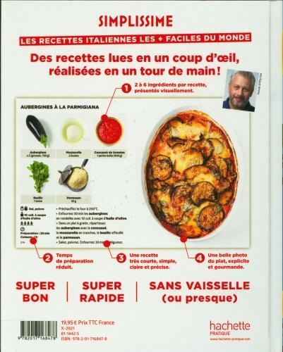 Actual product image Simplissime : les recettes italiennes les + faciles du monde (French, Mallet Jean-François, 2021)