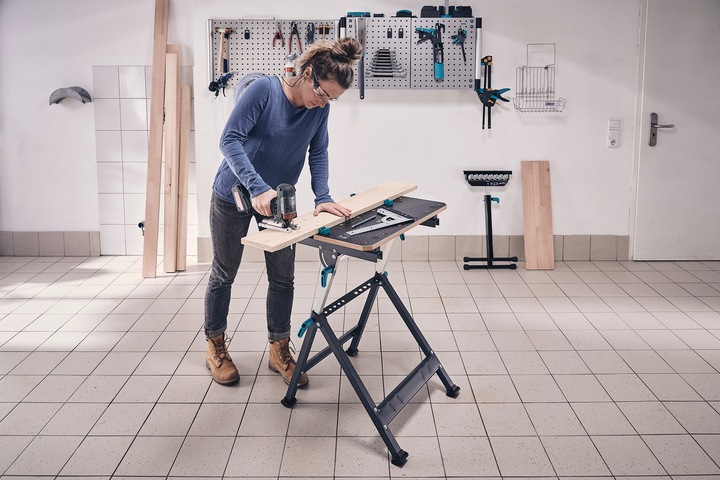 Actual product image wolfcraft MASTER 650 ERGO Clamping and Working Table (65 cm, 72 cm)