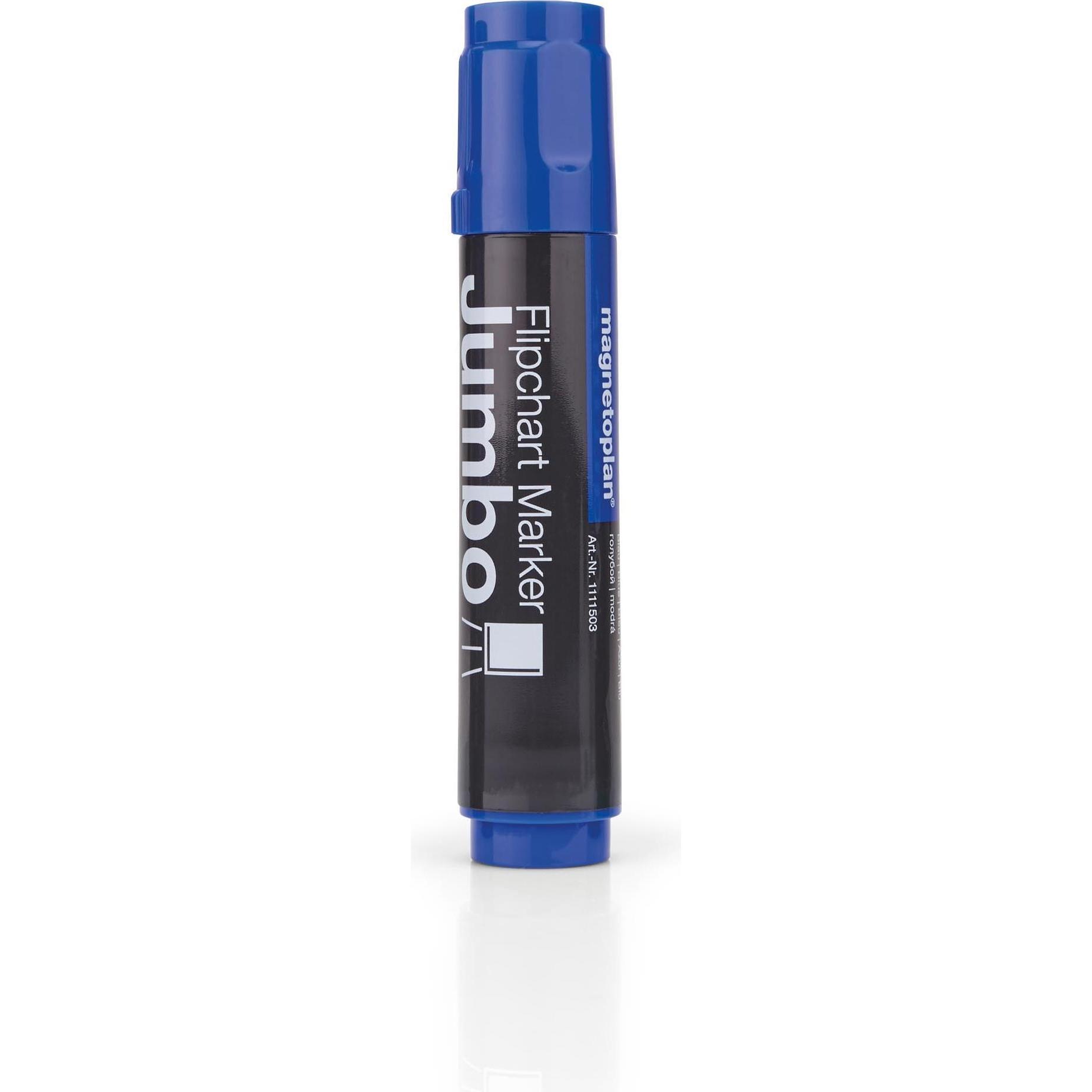 Magnetoplan, Marker, JUMBO - Flipchart Marker (Blau, 10 mm, 4 x)