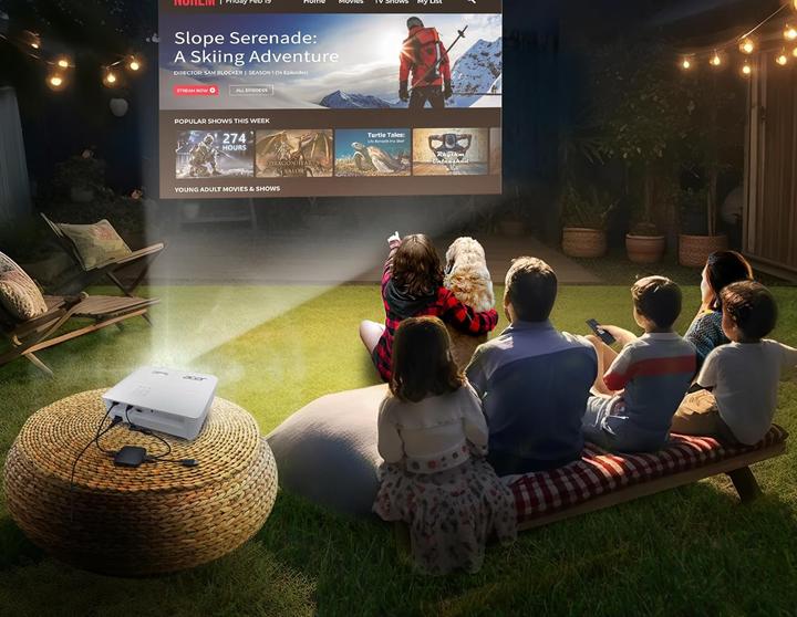 Image du produit Acer Projecteur Android TV 4K UHD 4000 lumens avec correction trapèze et 3D (4K, 4000 lm, 1.66:1)