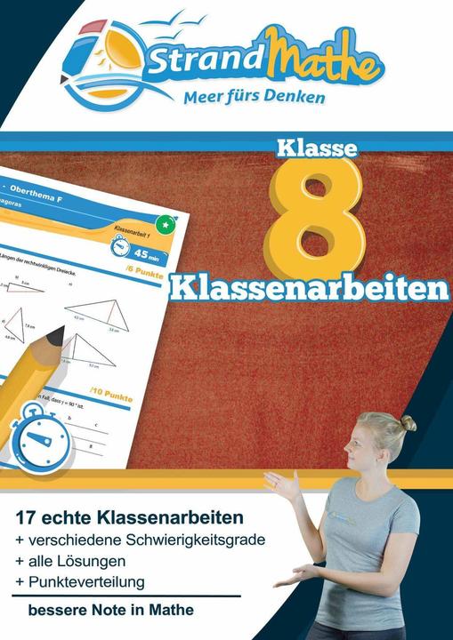 Produktbild Mathematik Klassenarbeitstrainer Klasse 8 - (Deutsch, Christian Hotop, Conrad Zimmermann, Philipp Reutter, 2017)
