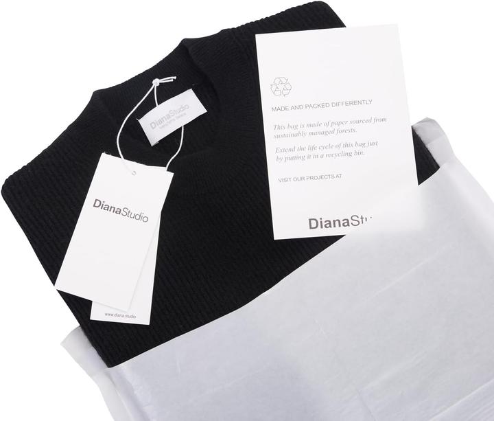 Image du produit Diana Studio Col Noir en Laine Manches Longues (M)