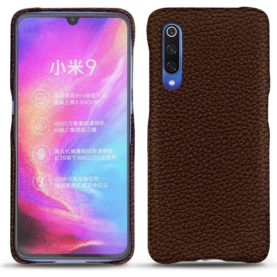 Noreve Lederschutzhülle (Xiaomi Mi 9), Smartphone Hülle, Braun