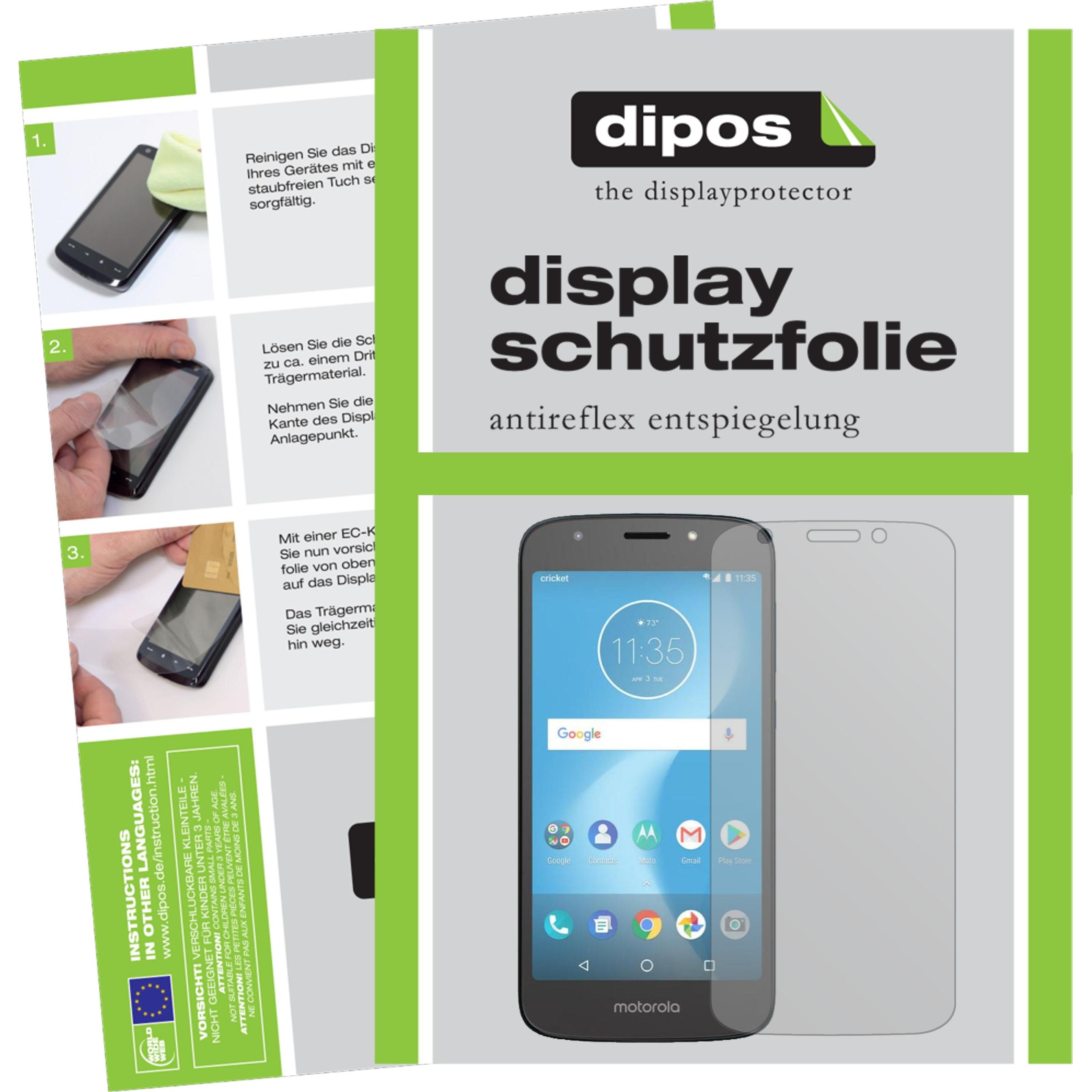 Dipos Displayschutzfolie Antireflex (6 Stück, Motorola Moto E5 Play), Smartphone Schutzfolie, Transparent