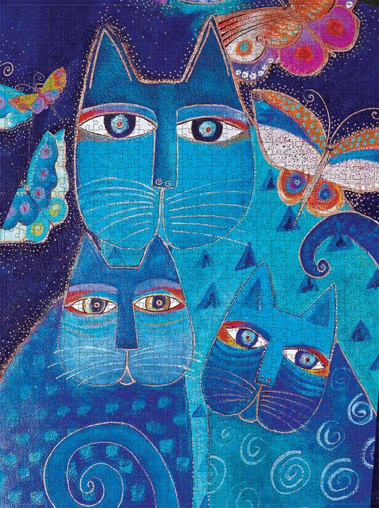 Immagine prodotto Paperblanks Puzzle - Gatti Blu e Farfalle500 pezzi (500 pezzi)