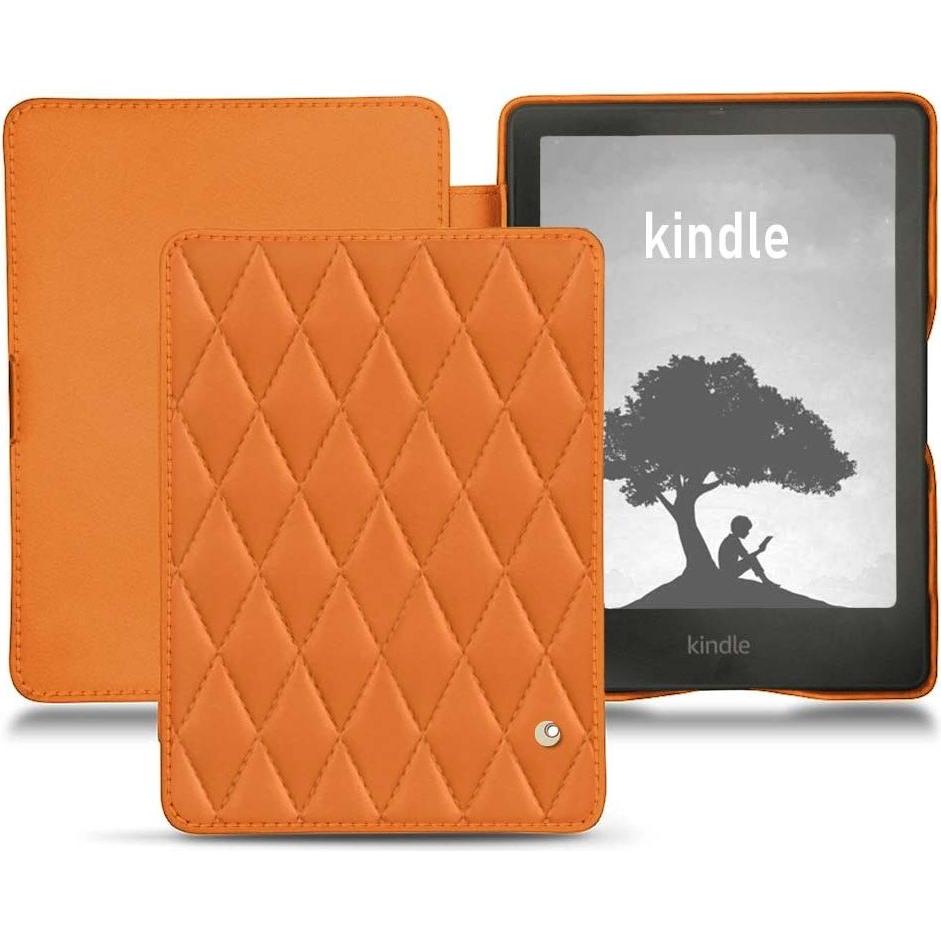 Noreve Lederschutzhülle horizontal (Kindle Signature Edition), Tablet Hülle, Orange