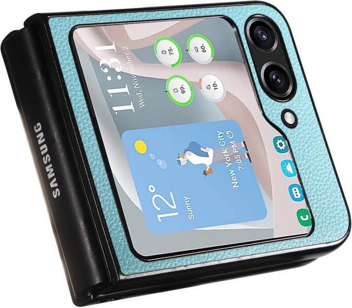 Image du produit Cover-Discount Galaxy Z Flip5 - Housse hybride bleu clair (Samsung Galaxy Z Flip5)