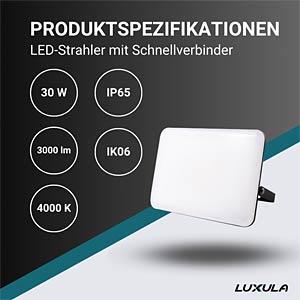 Actual product image Luxula LED floodlight with quick connector (3000 lm)