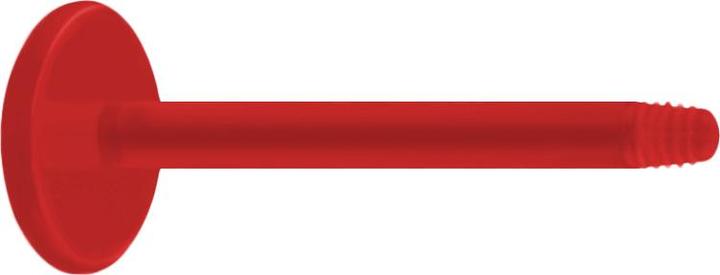 Produktbild Star Piercing Micro Labret-Stab rot (Kunststoff, ohne Messing)